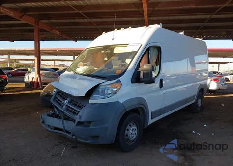 2018 Ram Promaster 2500 High Roof 159 Wb z USA, uszkodzony, nr VIN 3C6TRVDG7JE147701
